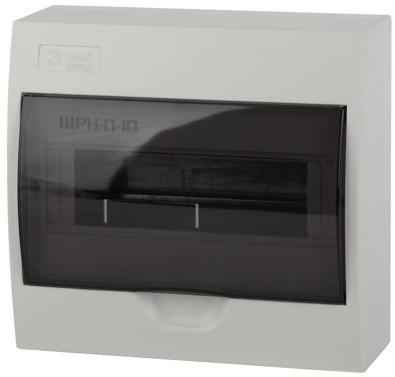 Бокс ЩРН-П-10 мод. навесной пластик IP41 SIMPLE NO-box_simple-plastic_10_surface ЭРА Б0041524